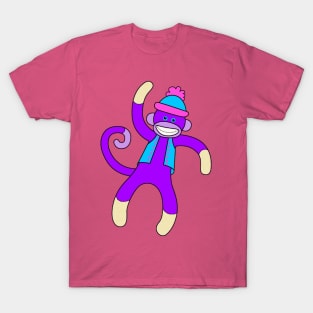 Purple Sock Monkey T-Shirt